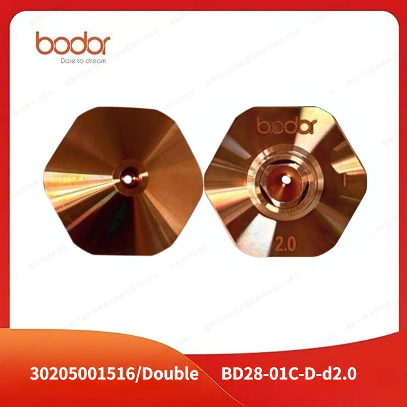 Bodor 28MM Double Laser Nozzles 【10pcs one Set】