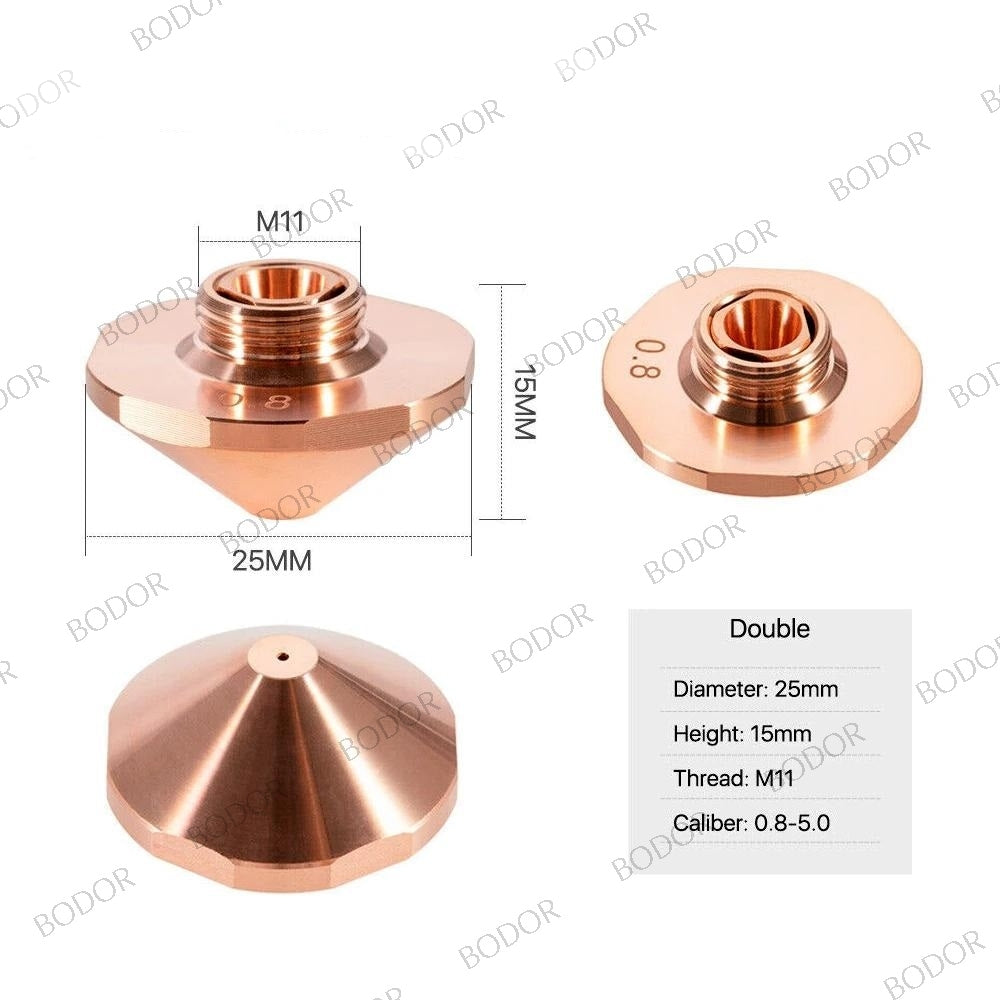 Bodor 25MM Double Nozzles 【10 Pcs/Set】